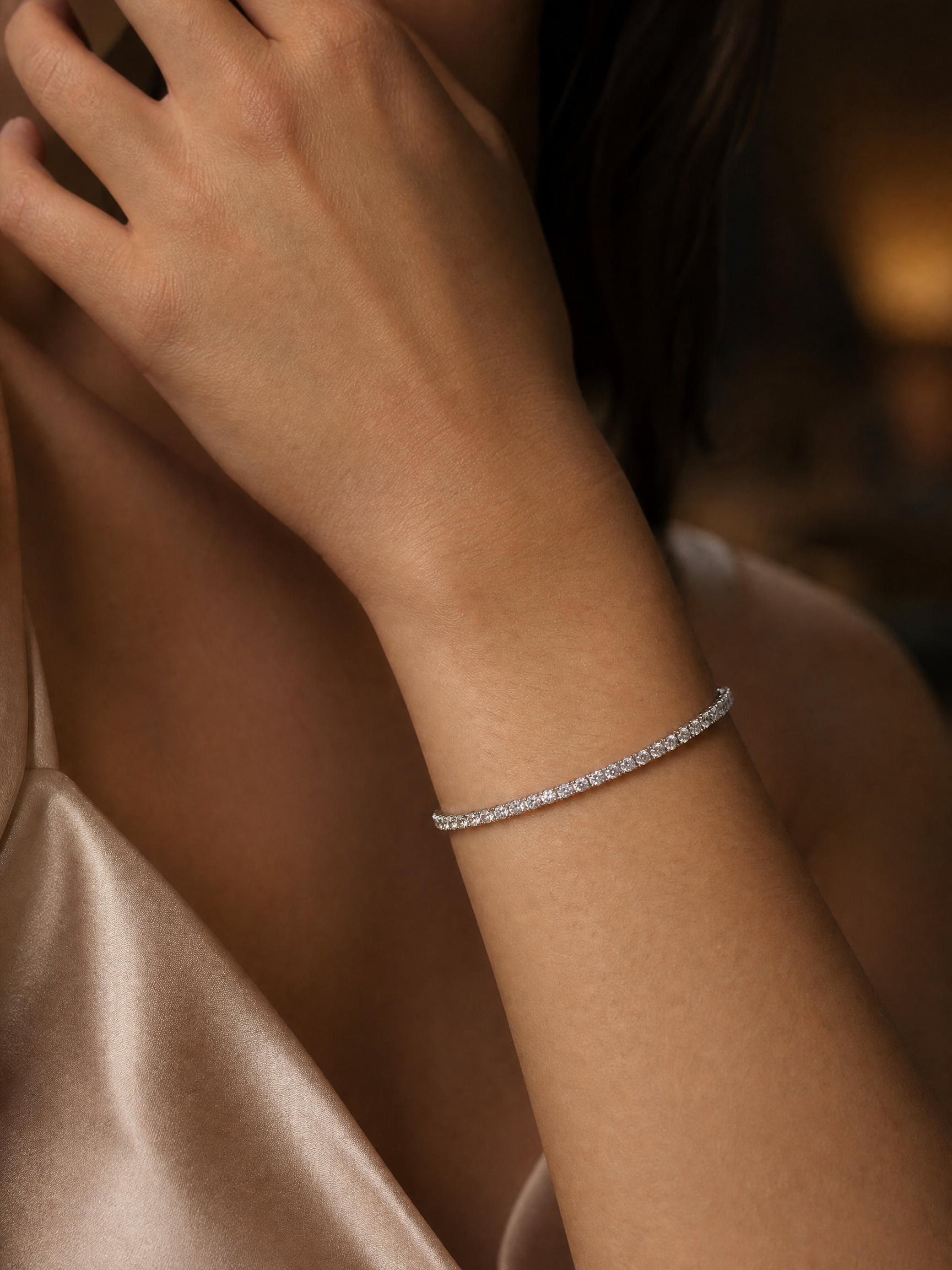 4.00tcw Round Diamond Tennis Bracelet