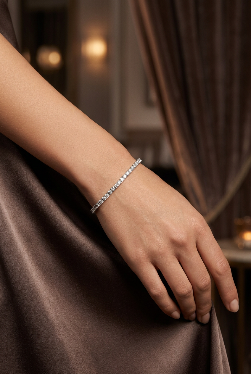6.00tcw Round Diamond Tennis Bracelet