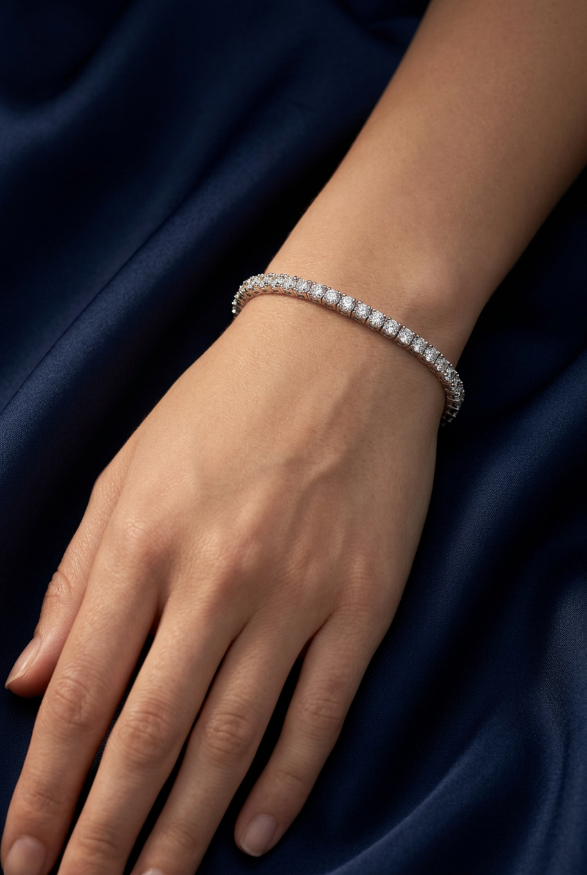 8.00tcw Round Diamond Tennis Bracelet