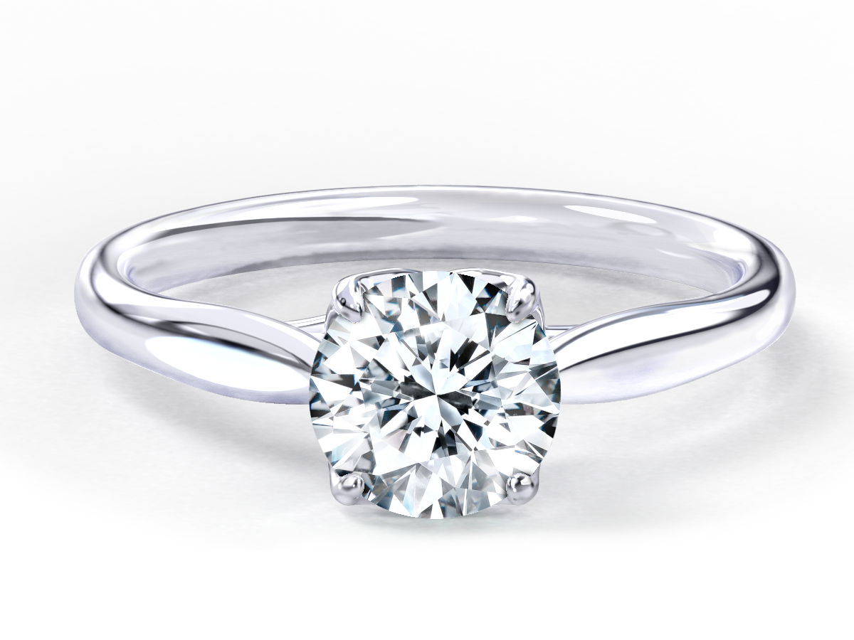Ellison engagement ring in white gold