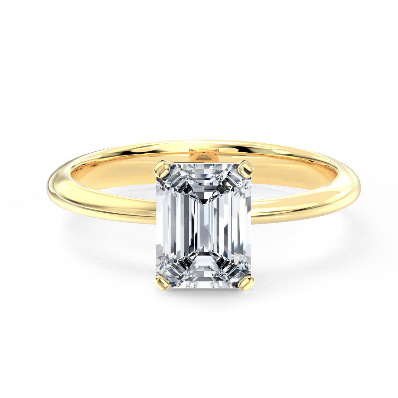 Felicia engagement ring in yellow gold
