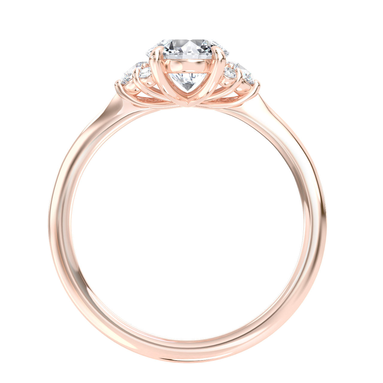 Jaci engagement ring in rose gold