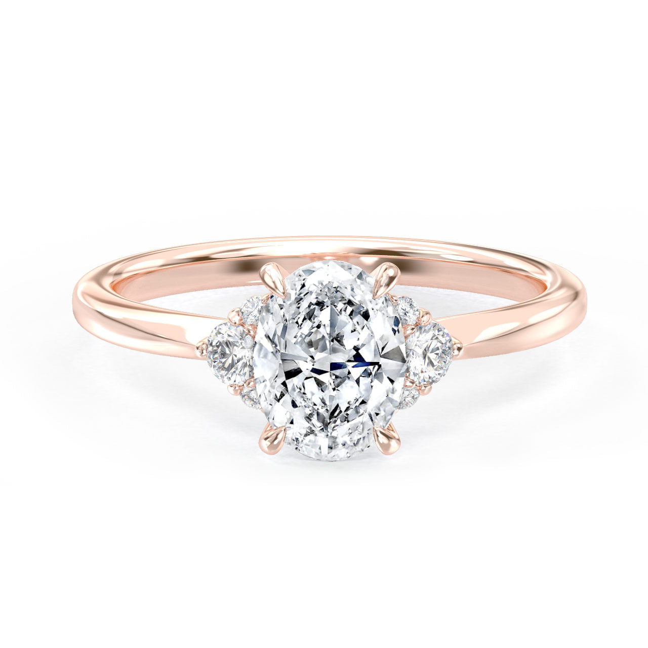 Jaci engagement ring in rose gold