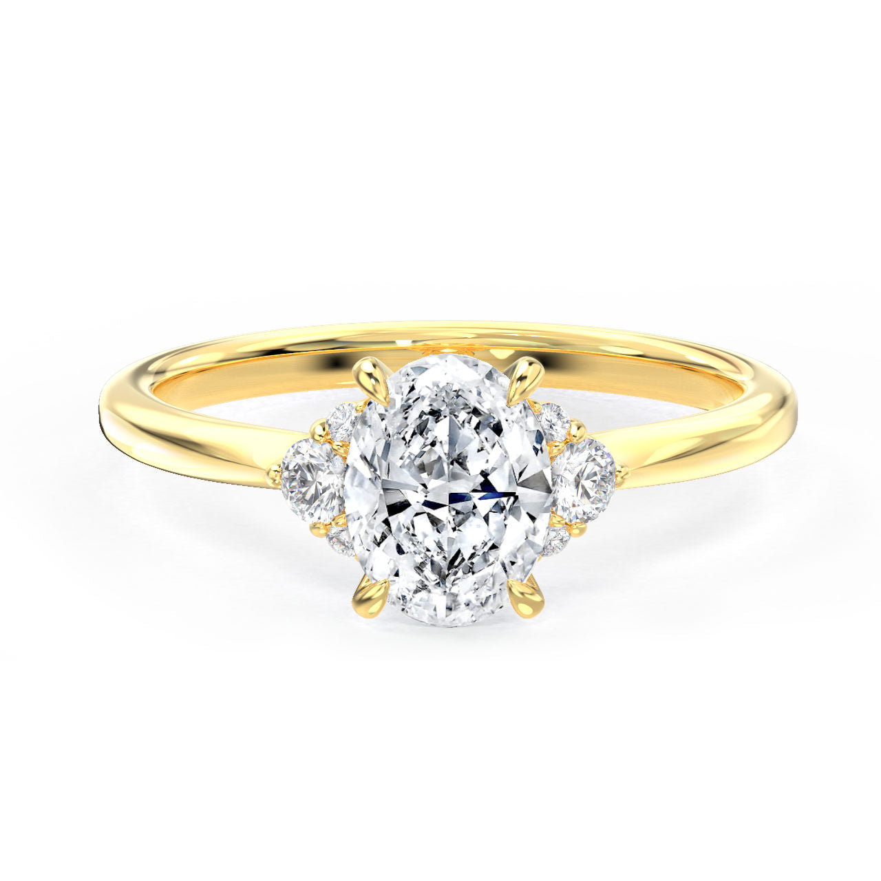 Jaci engagement ring in yellow gold