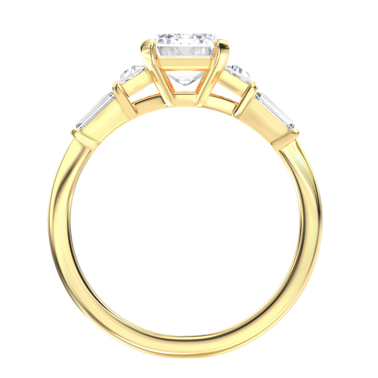 Janelle engagement ring in yellow gold