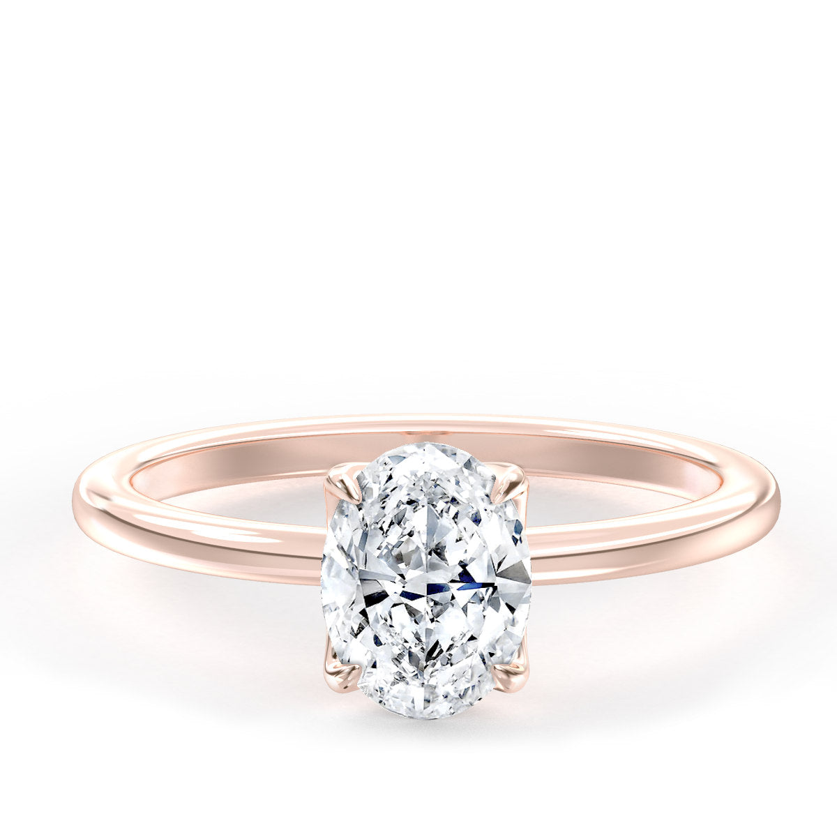 Ava engagement ring in rose gold