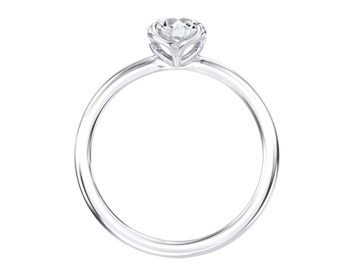 Ava engagement ring in white gold