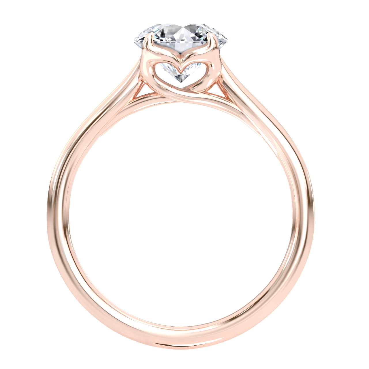 Ellison engagement ring in rose gold