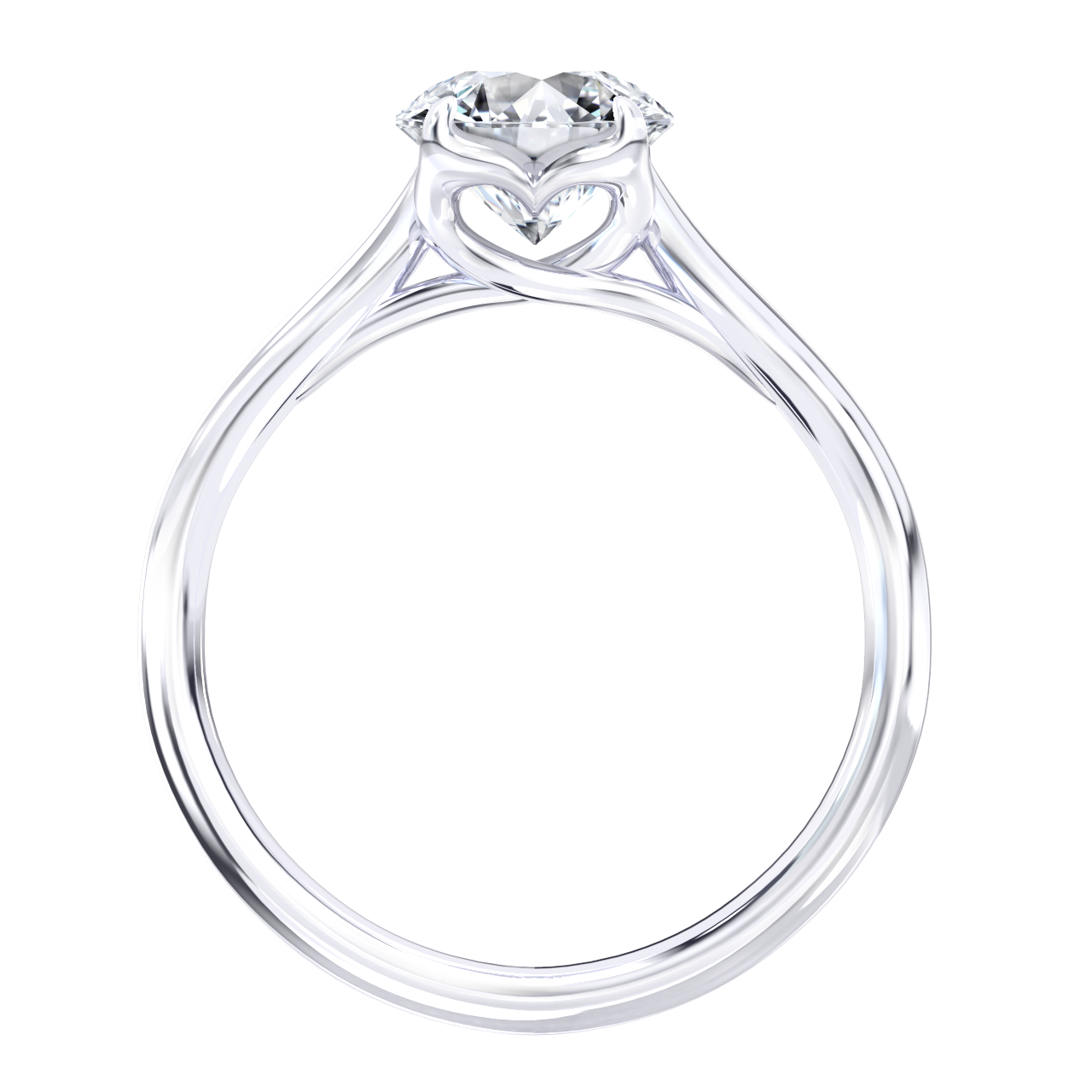 Ellison engagement ring in white gold
