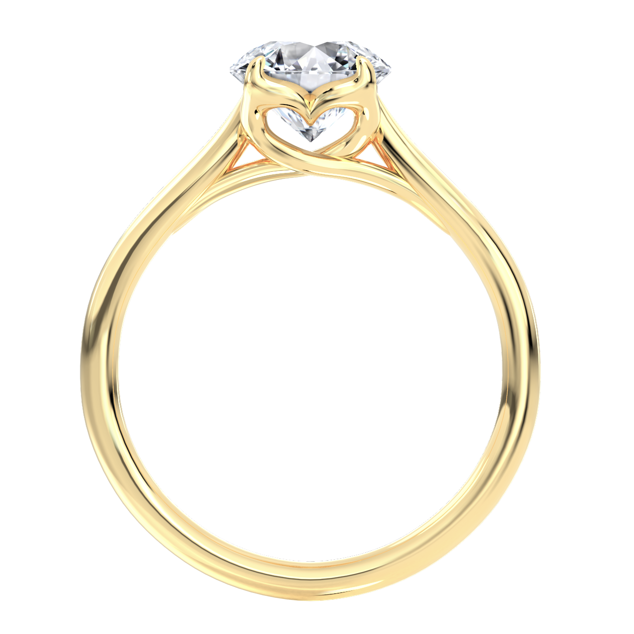 Ellison engagement ring in yellow gold