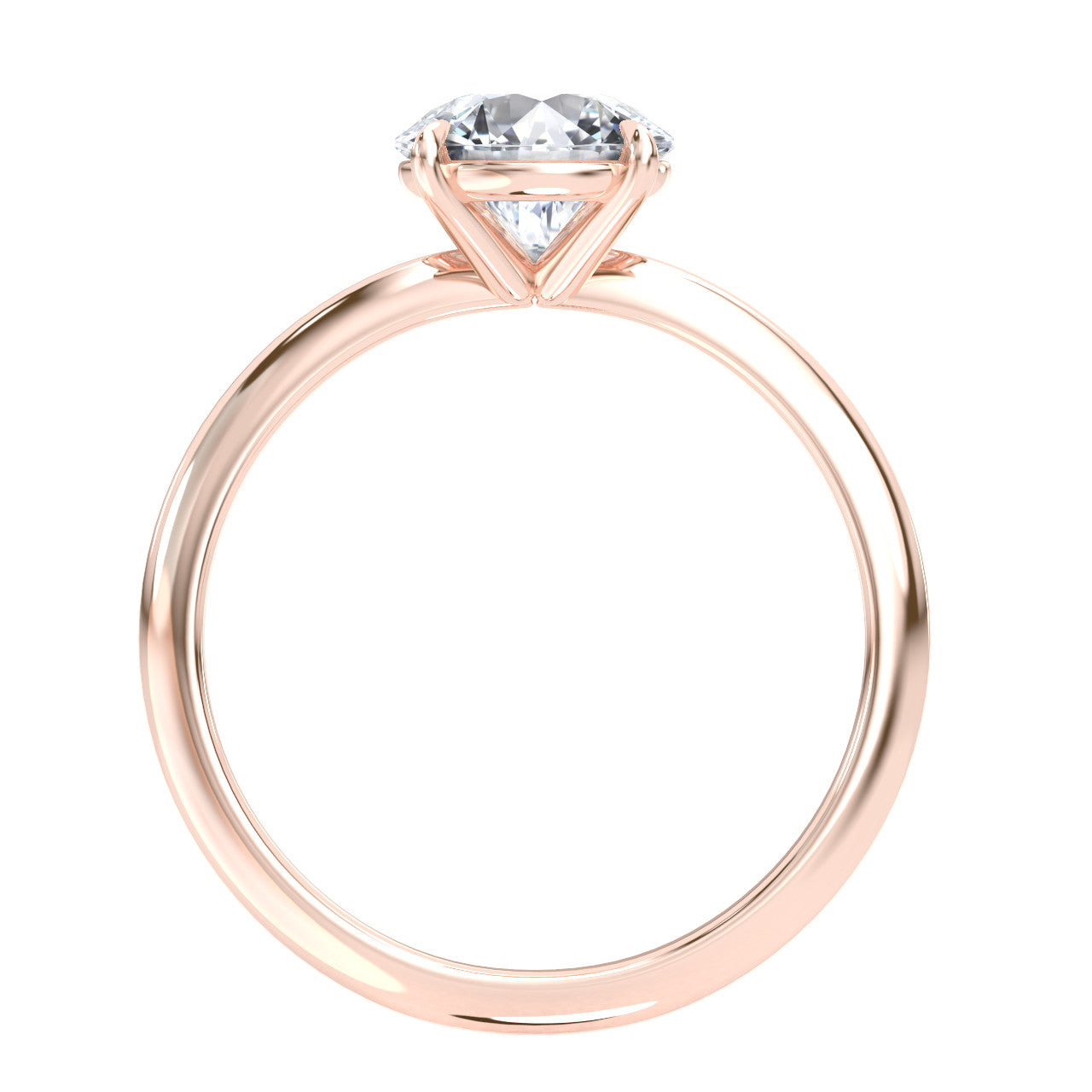 Eden engagement ring in rose gold