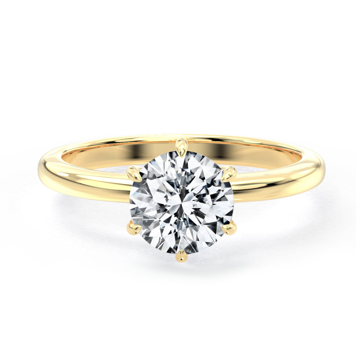 Nila engagement ring in yellow gold