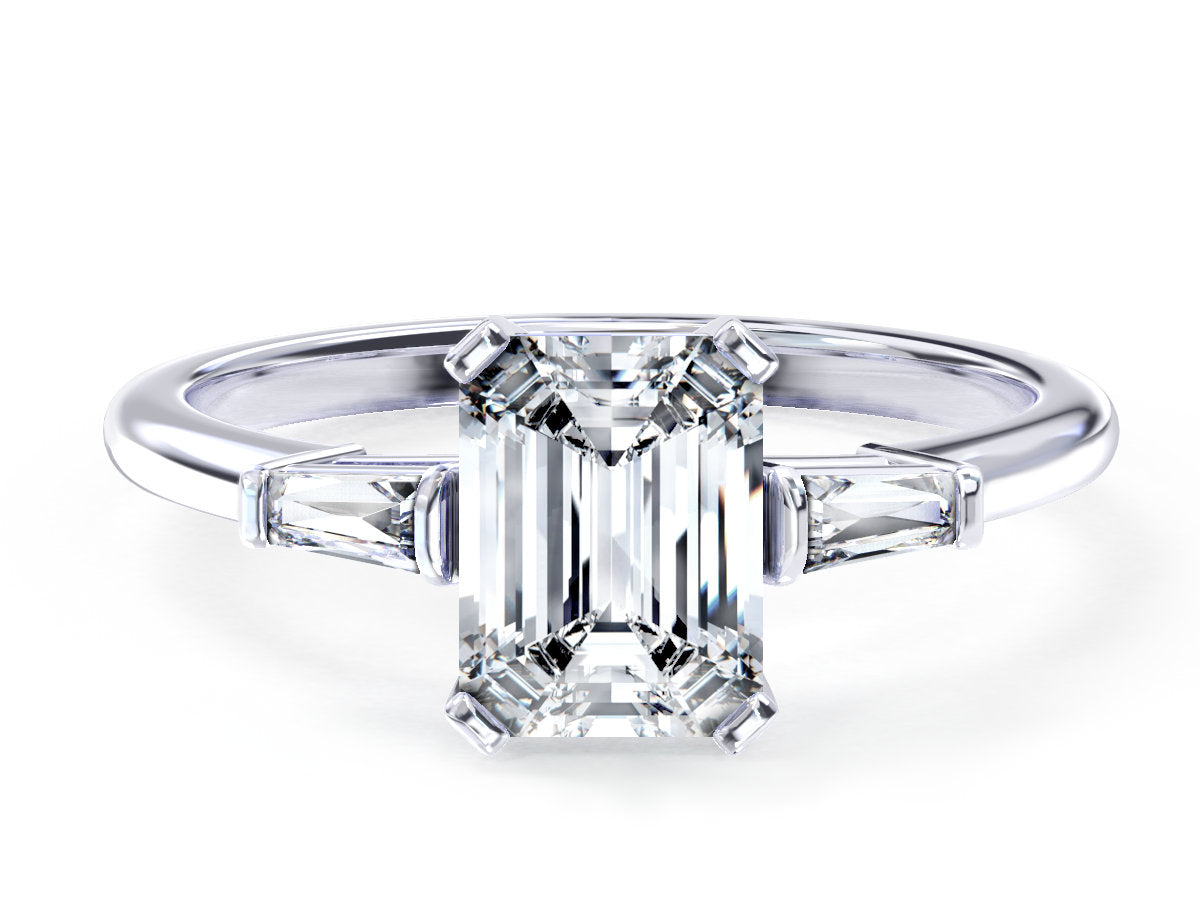 Naomi engagement ring in white gold