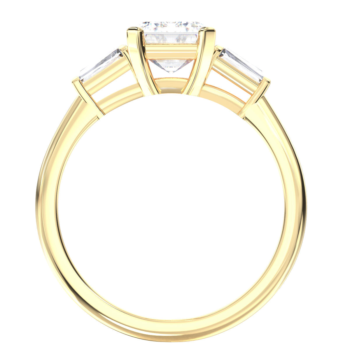 Naomi engagement ring in yellow gold