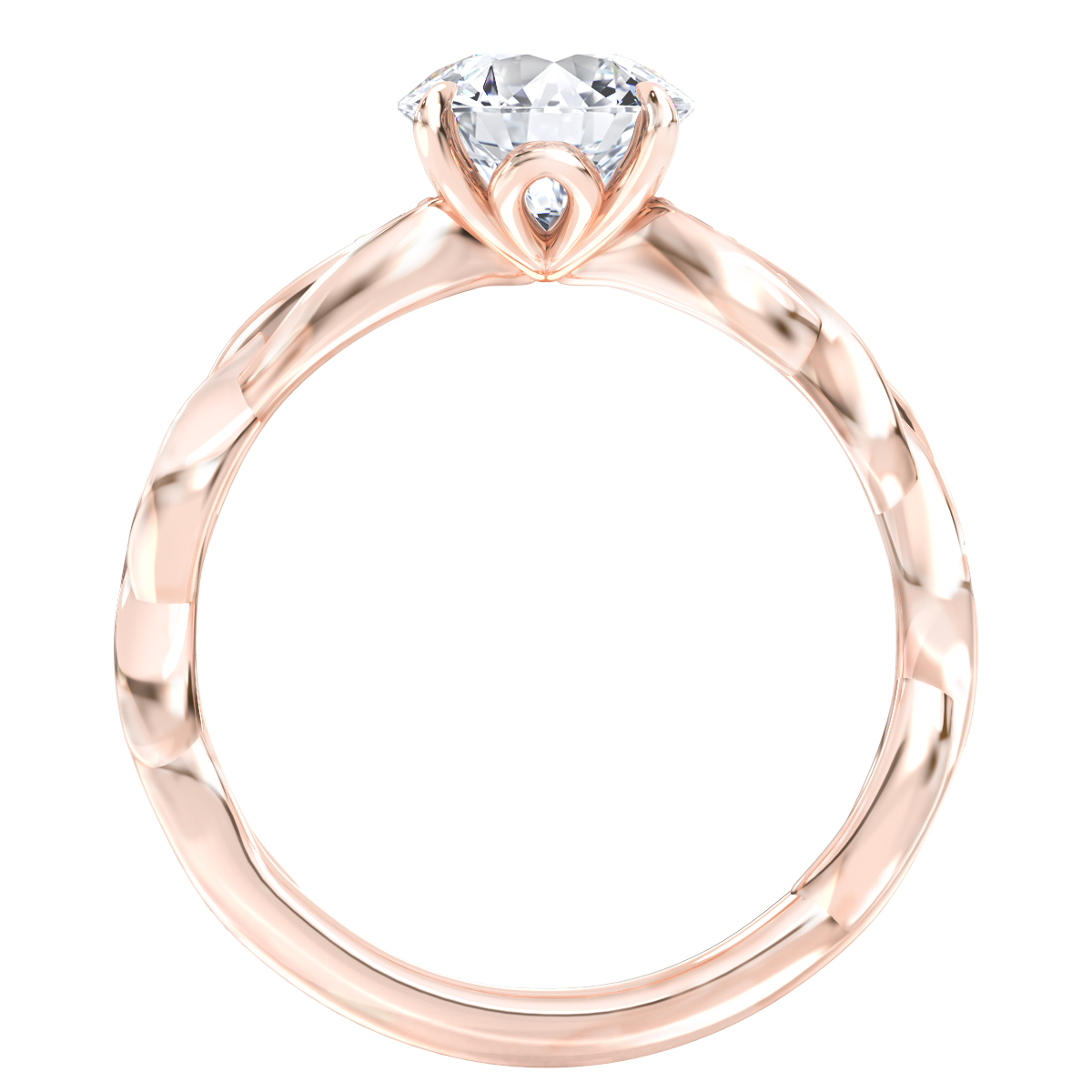 Islay engagement ring in rose gold
