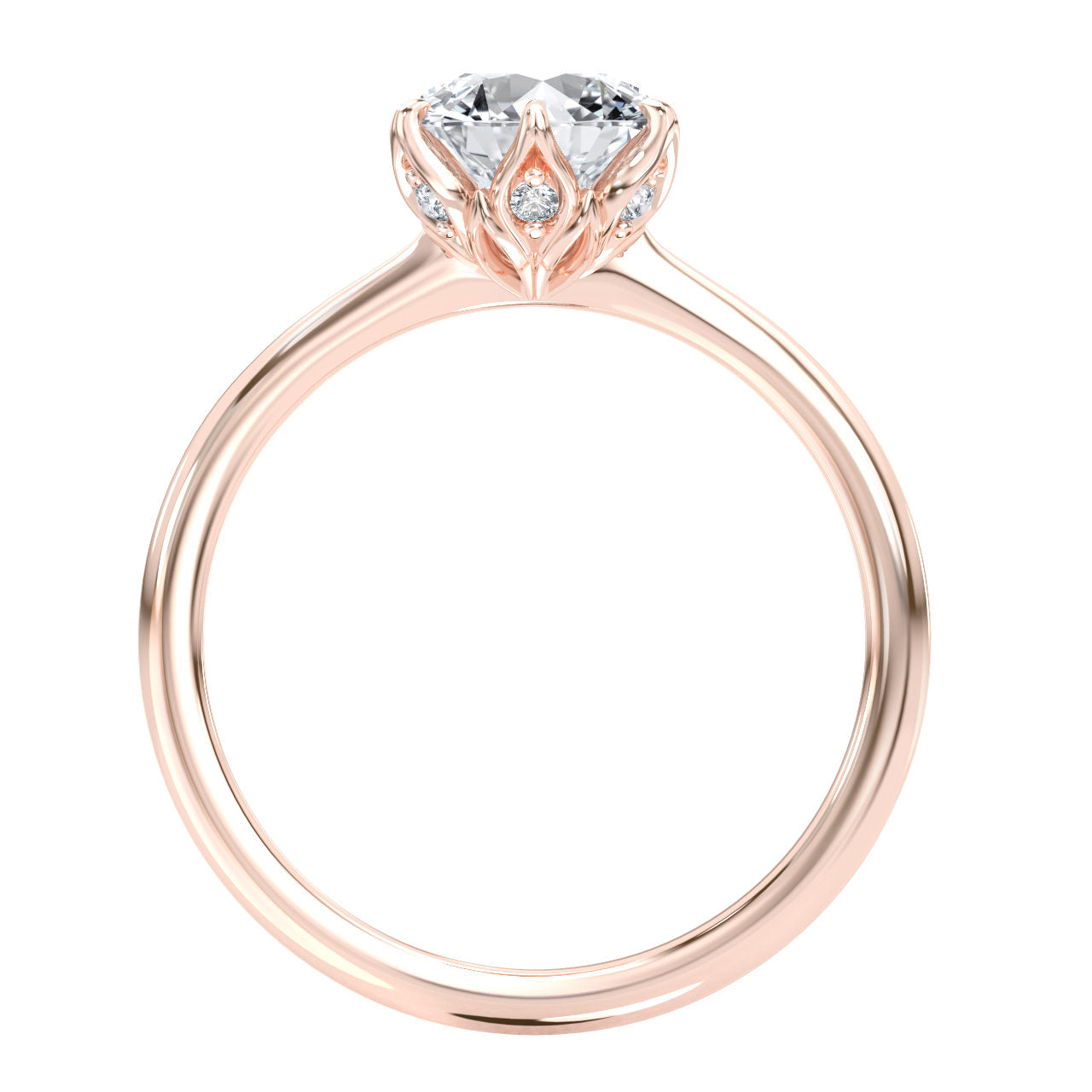 Olivia engagement ring in rose gold
