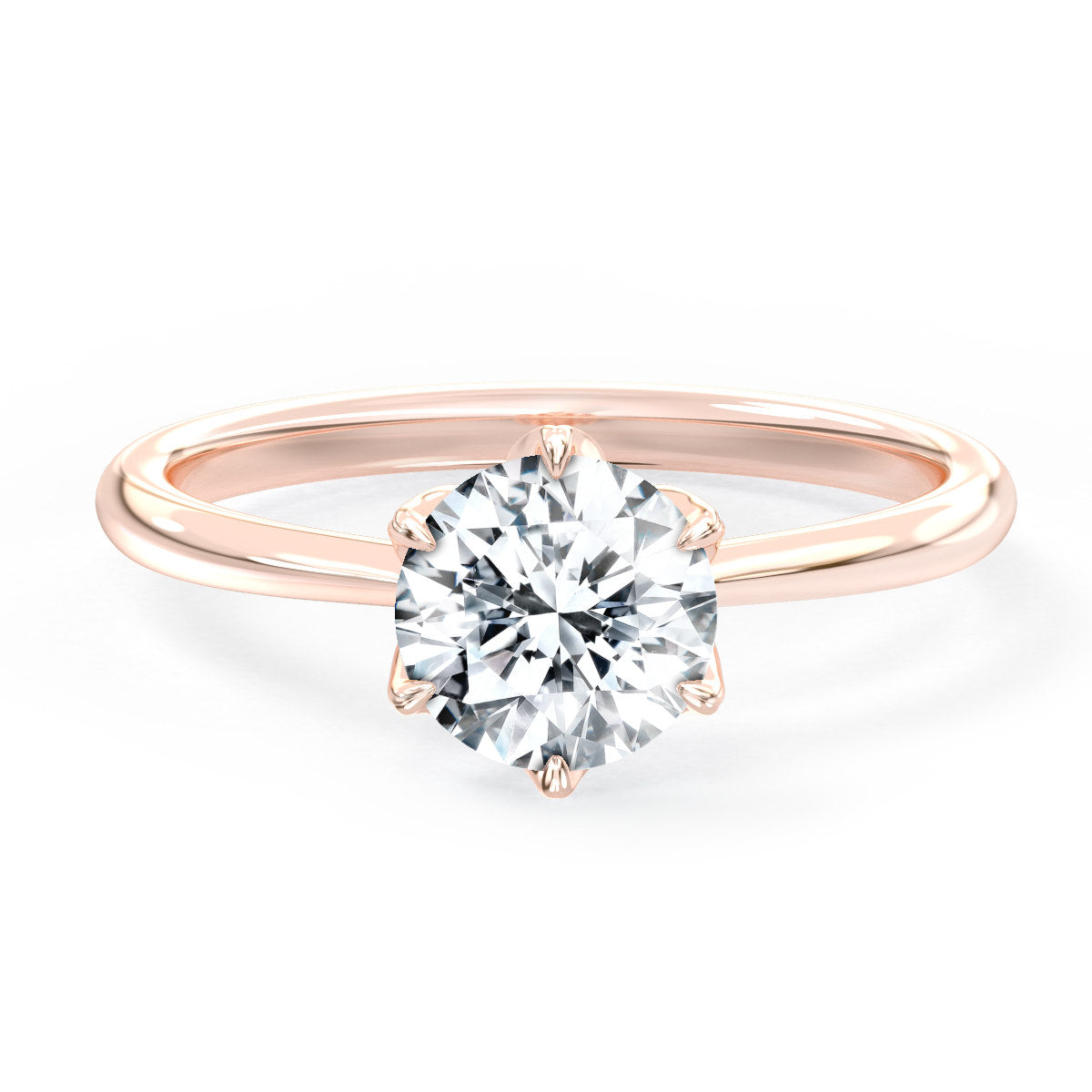 Olivia engagement ring in rose gold