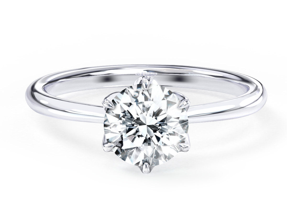 Olivia engagement ring in white gold