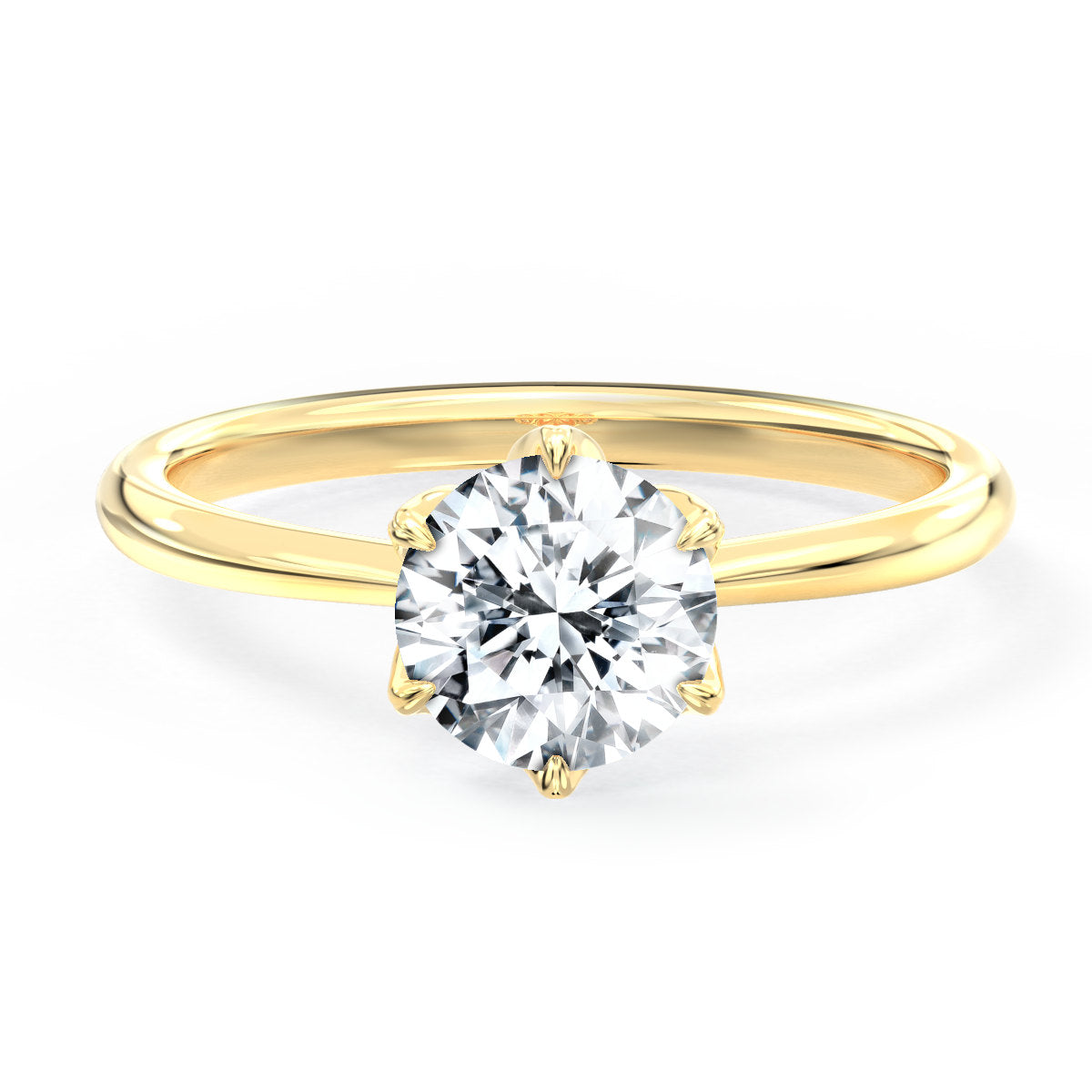 Olivia engagement ring in yellow gold