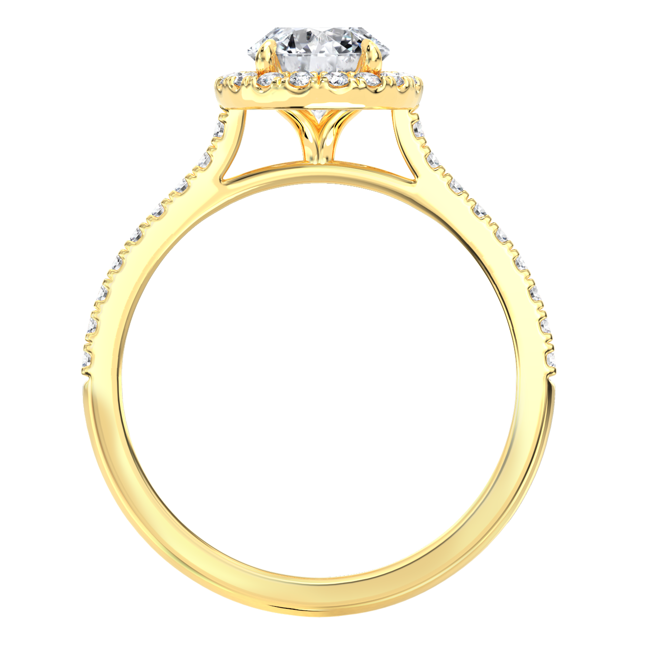 Franci engagement ring in yellow gold