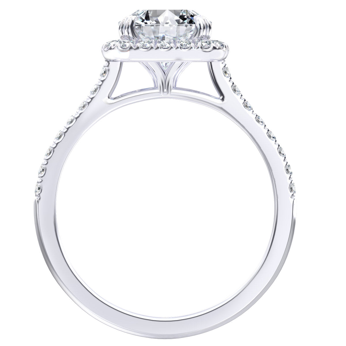 Jae engagement ring in white gold