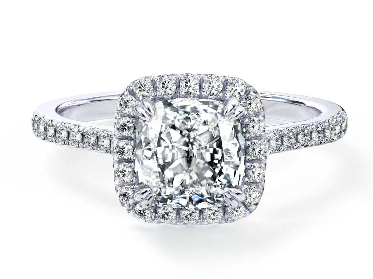 Jae engagement ring in white gold