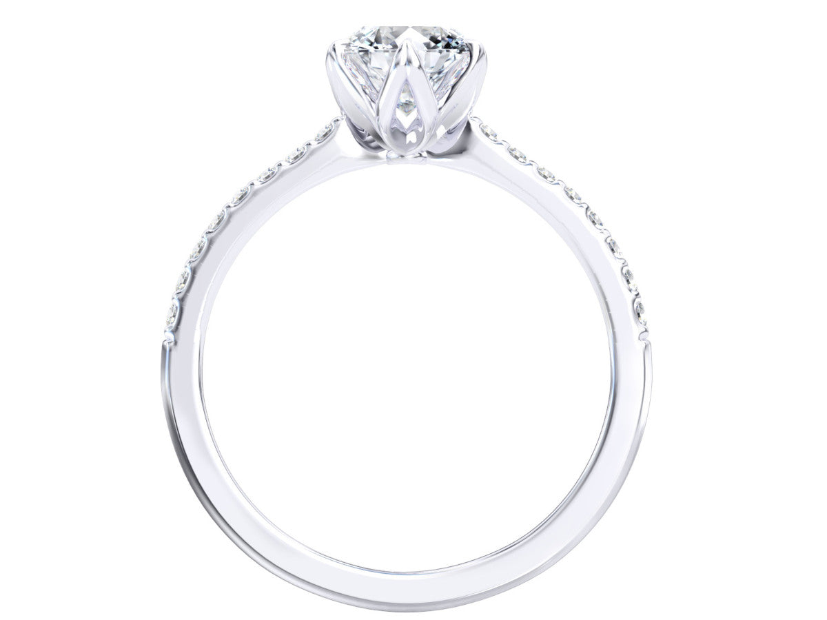 Julia engagement ring in white gold