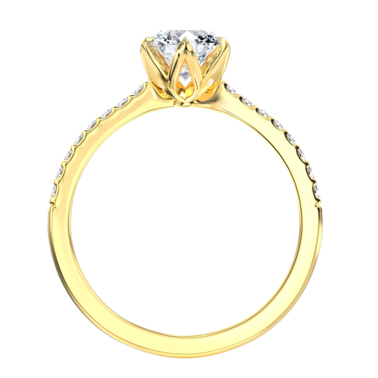 Julia engagement ring in yellow gold