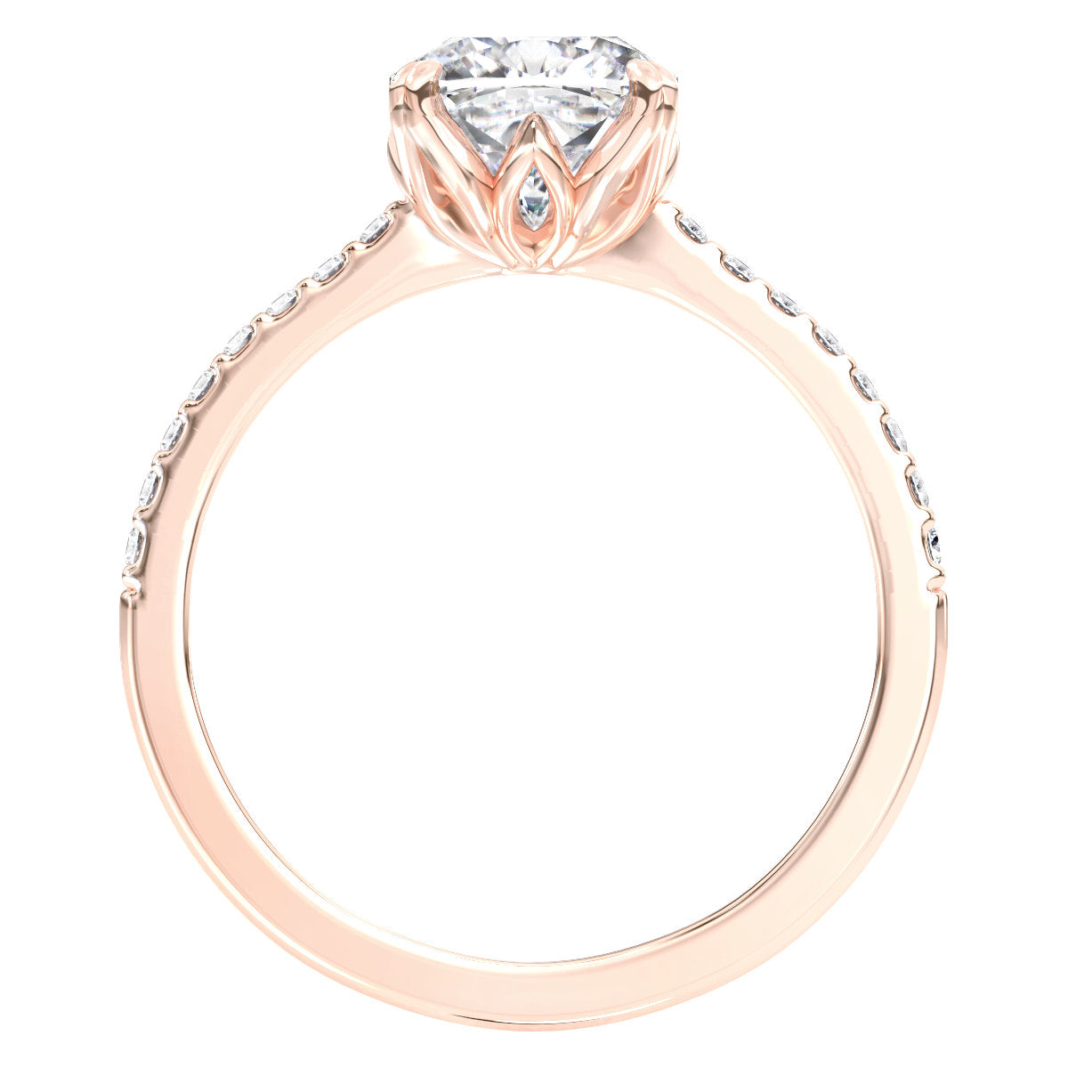 Embeth engagement ring in rose gold