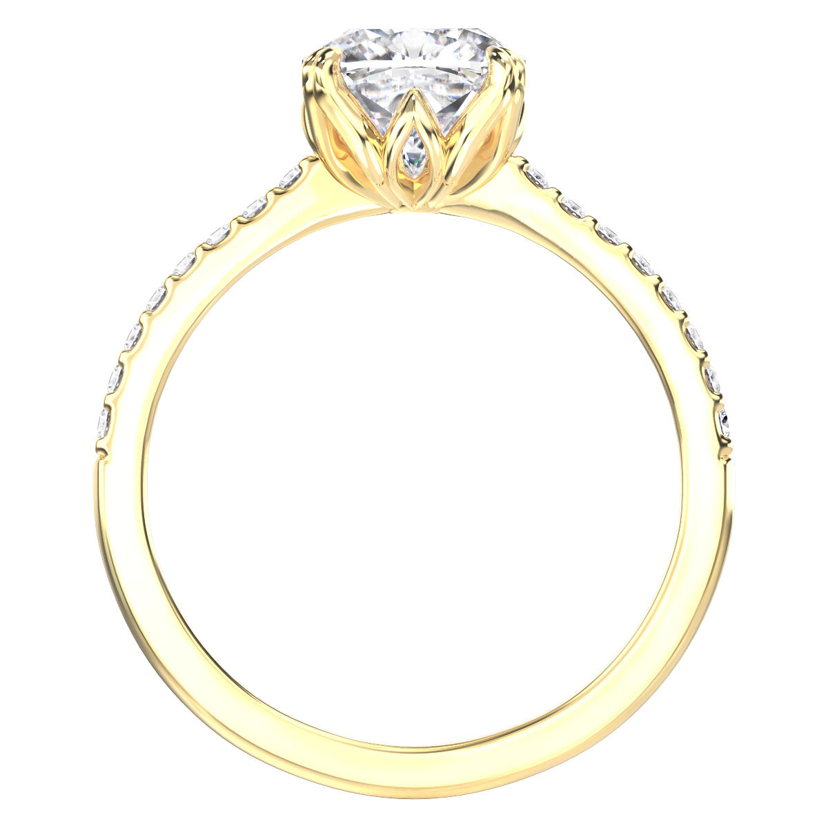 Embeth engagement ring in yellow gold