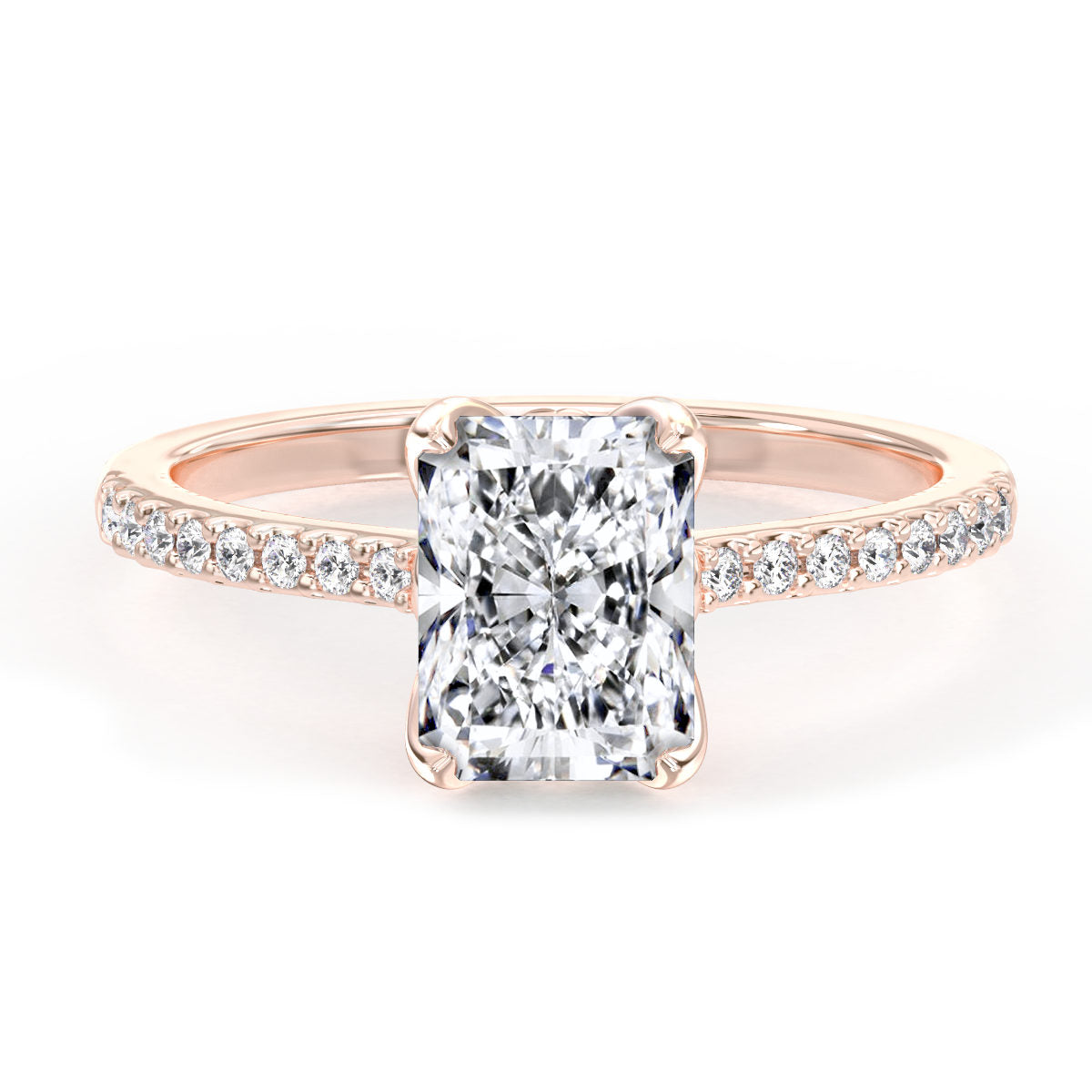 Idra engagement ring in rose gold