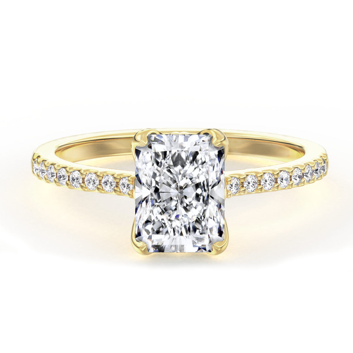 Idra engagement ring in yellow gold