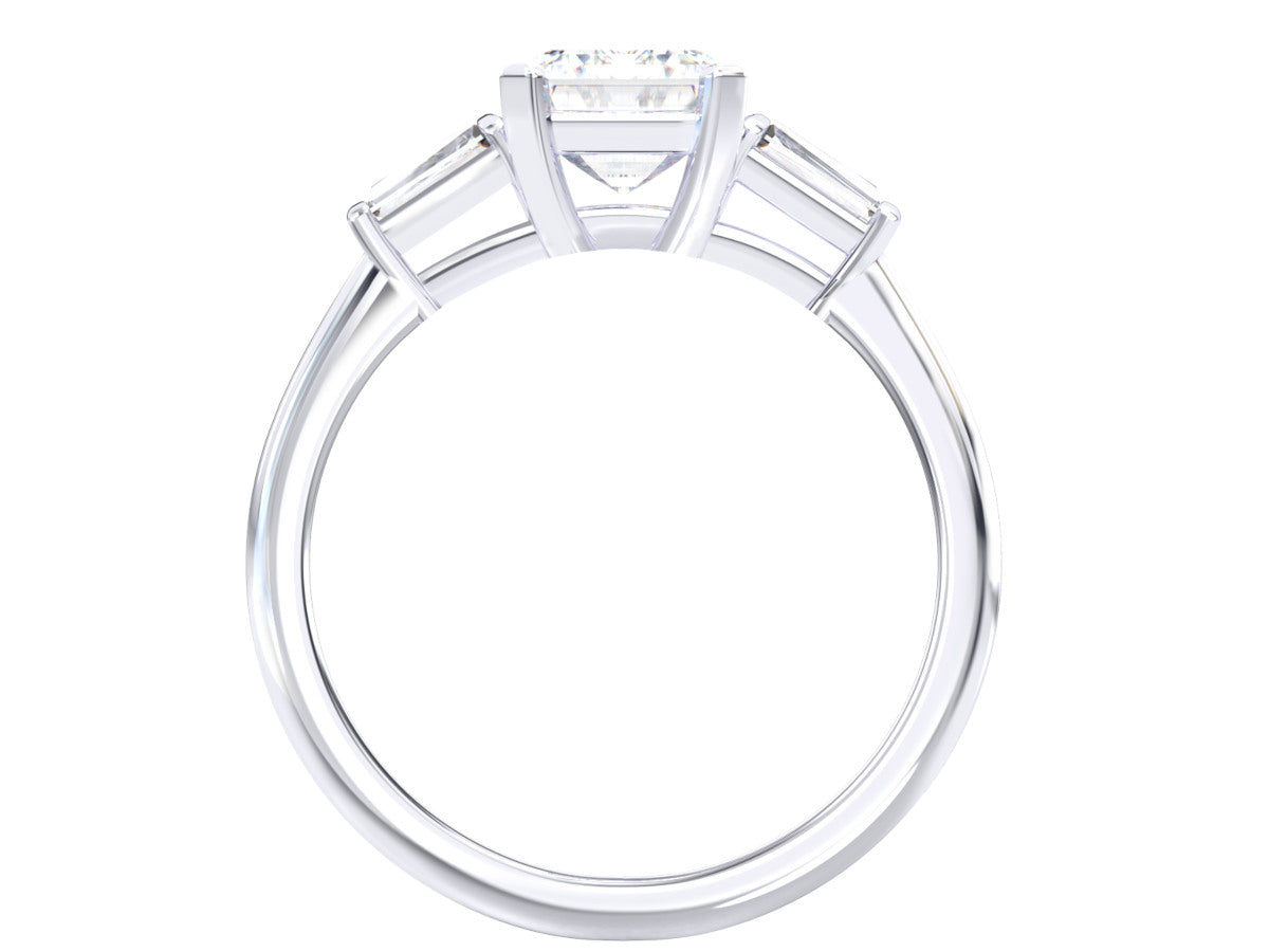 Janet engagement ring in white gold