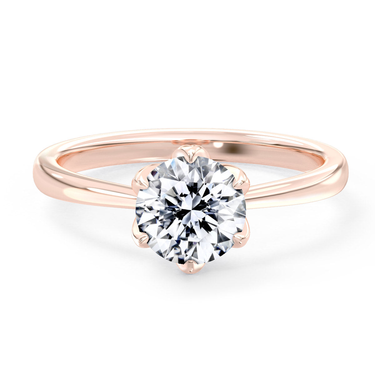 Bridgette engagement ring in rose gold