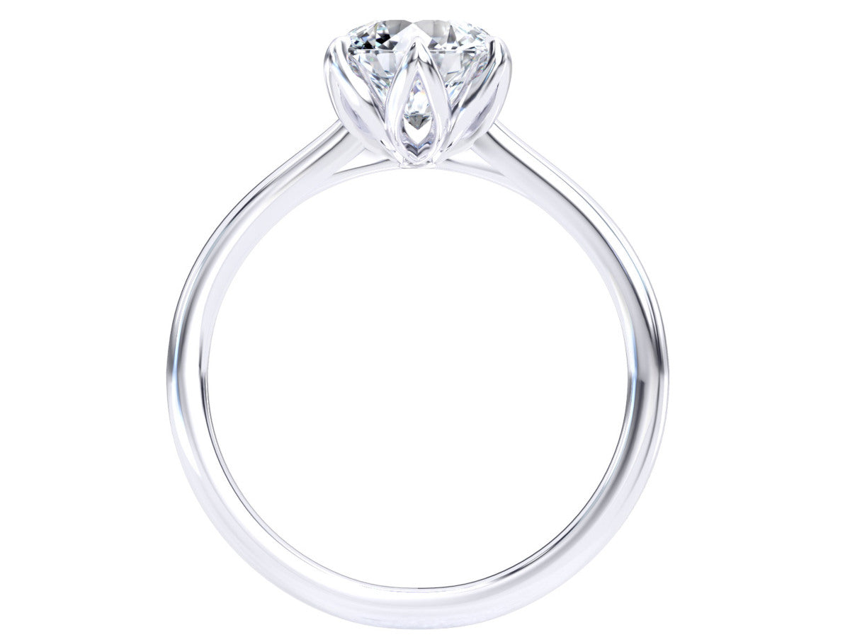 Bridgette engagement ring in white gold