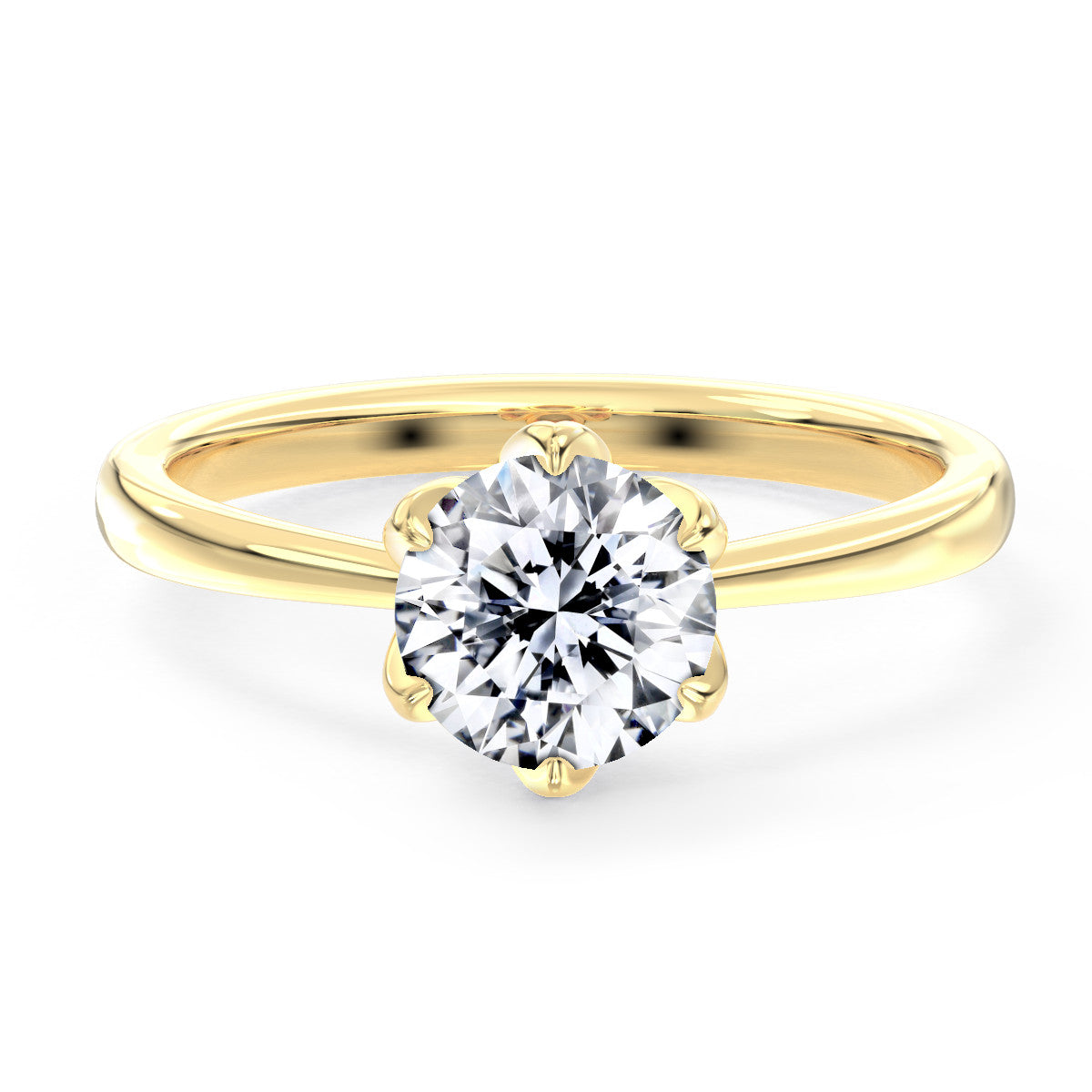 Bridgette engagement ring in yellow gold