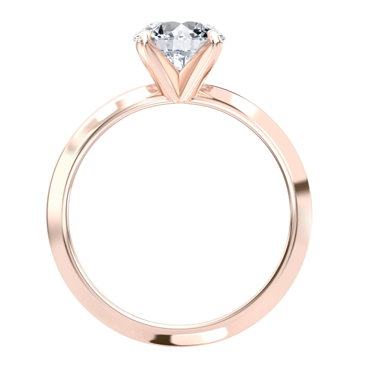 Anila engagement ring in rose gold