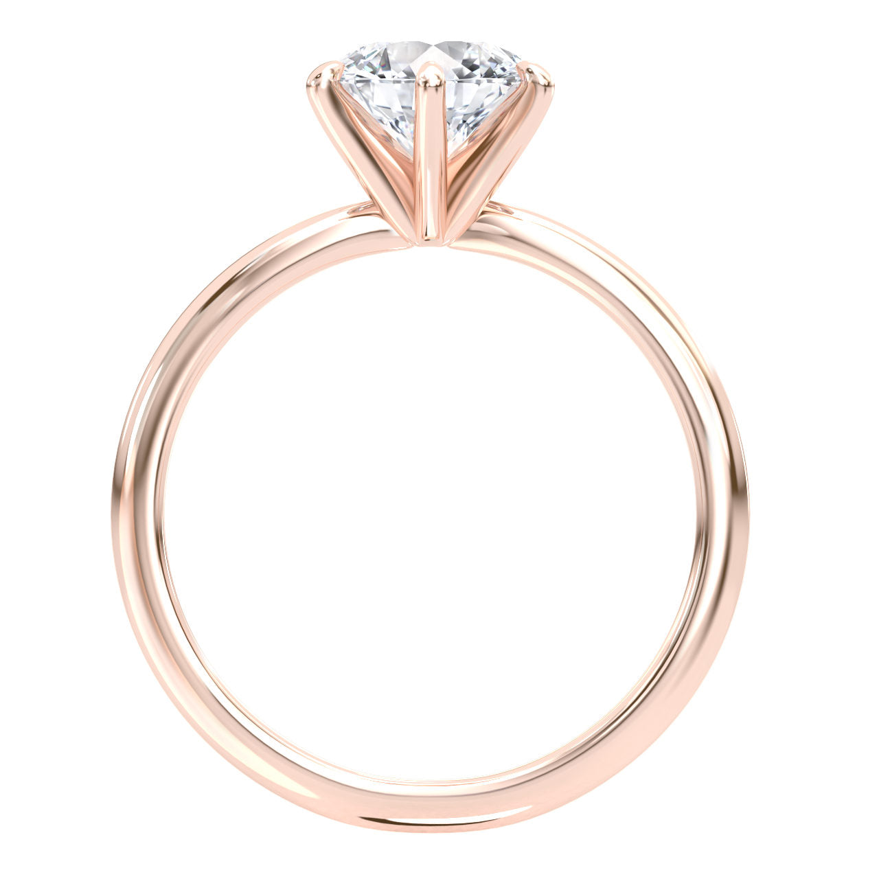 Bayo engagement ring in rose gold