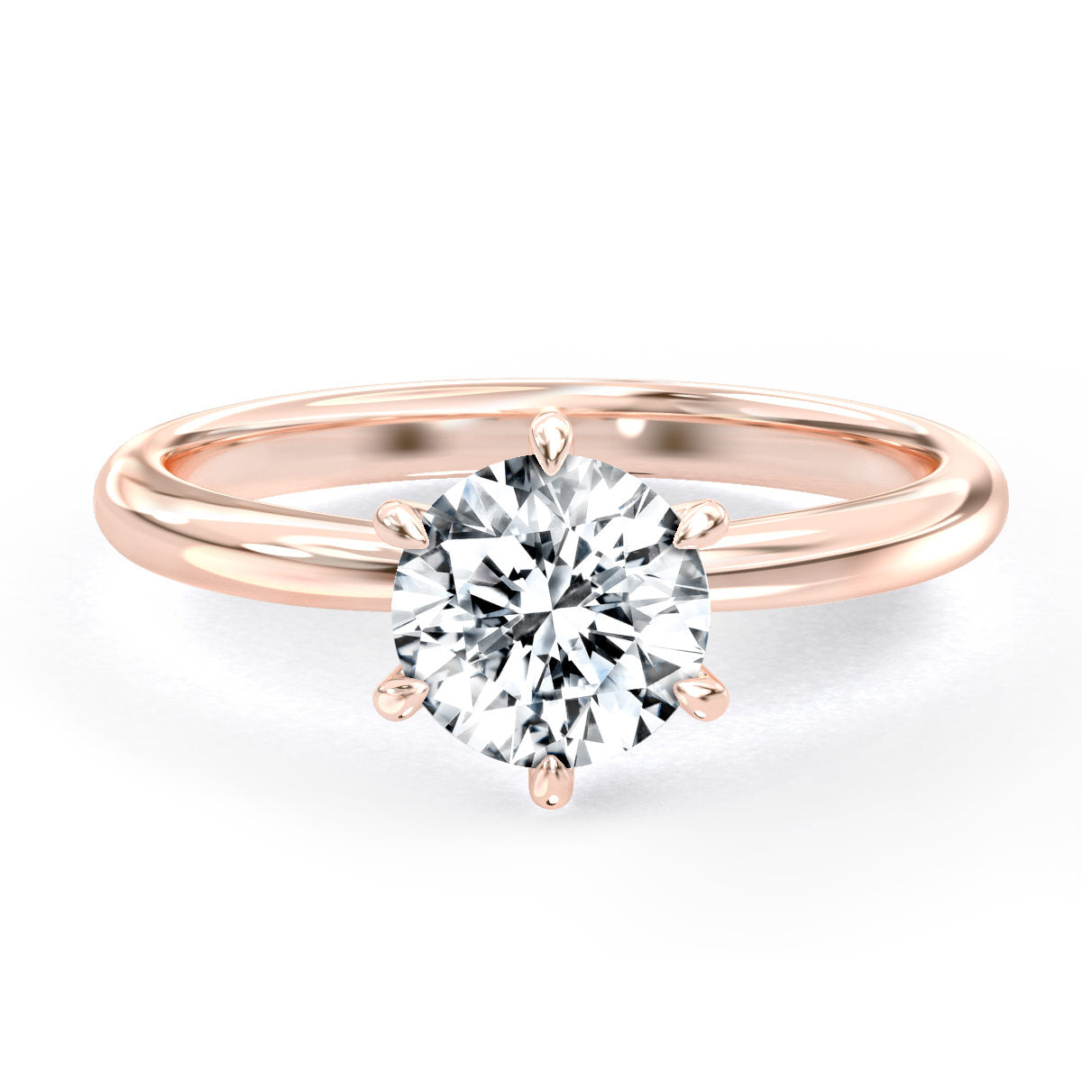 Bayo engagement ring in rose gold