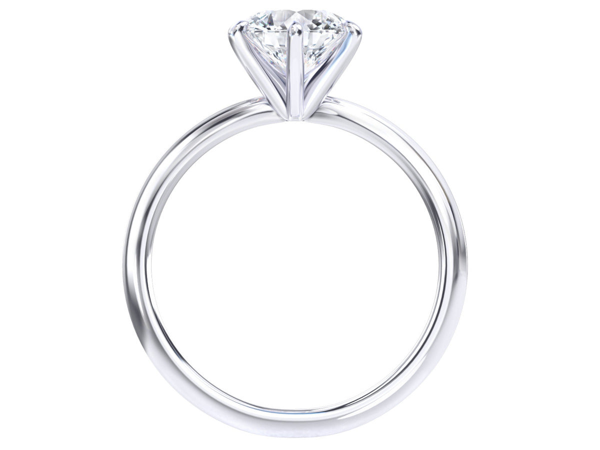 Bayo engagement ring in white gold