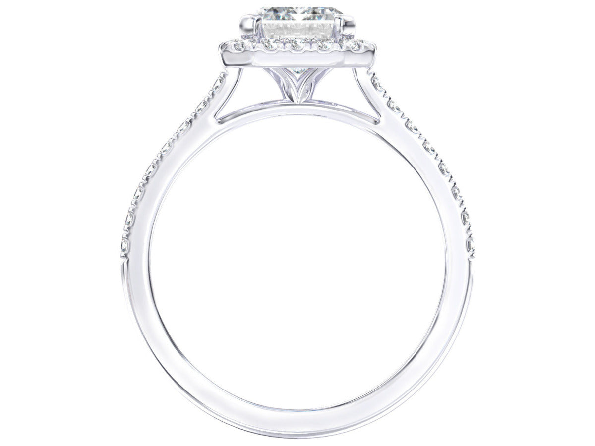 Jessica engagement ring in white gold