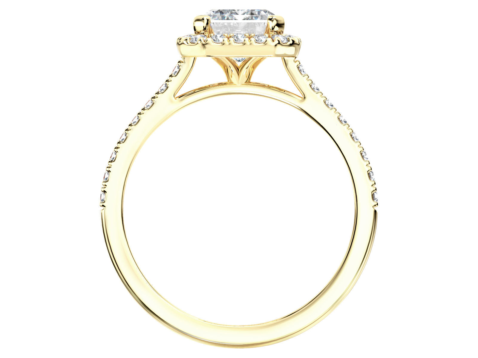 Jessica engagement ring in yellow gold