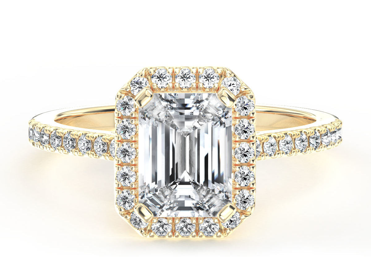 Jessica engagement ring in yellow gold