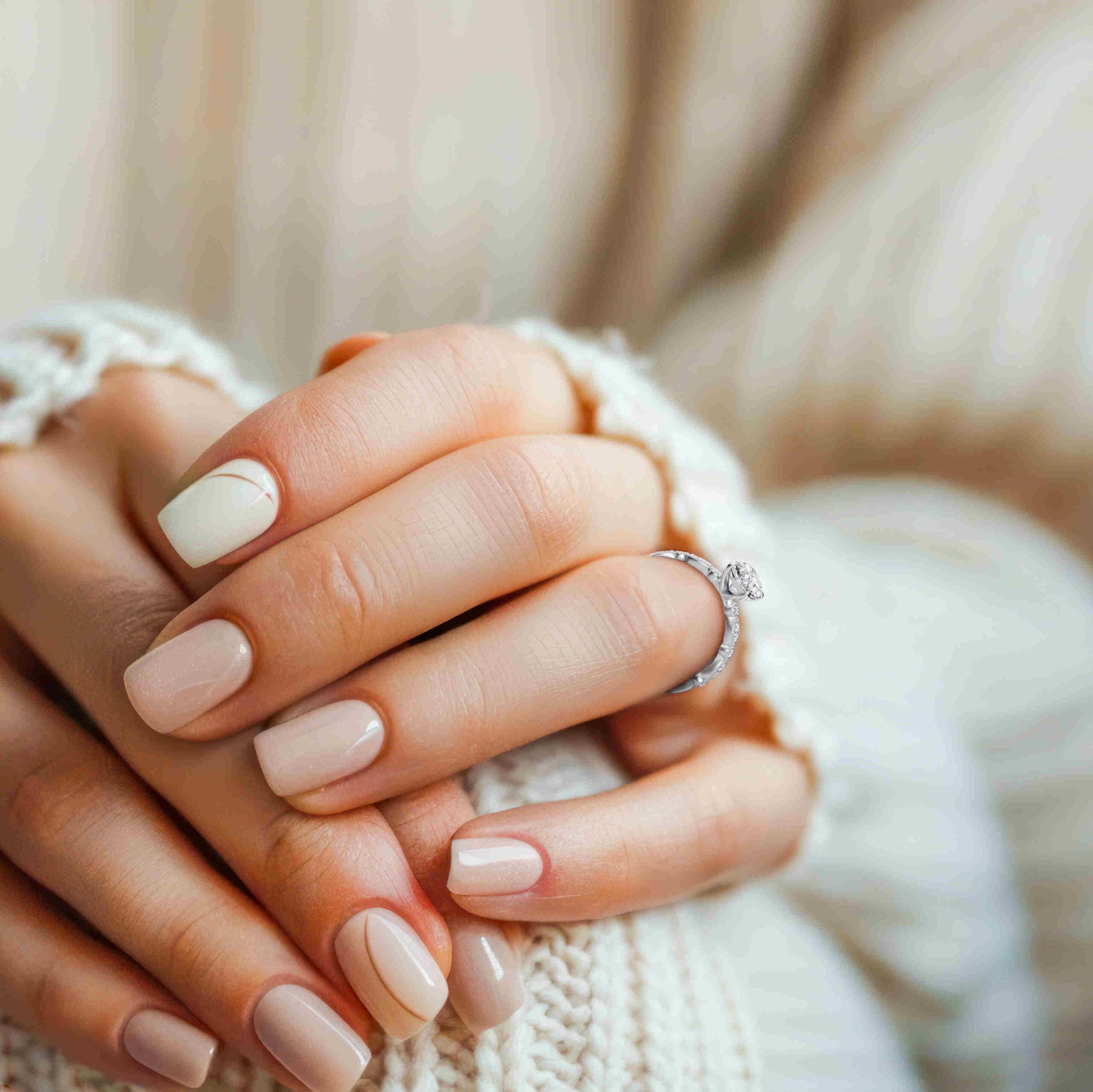 Jamie engagement ring in rose gold