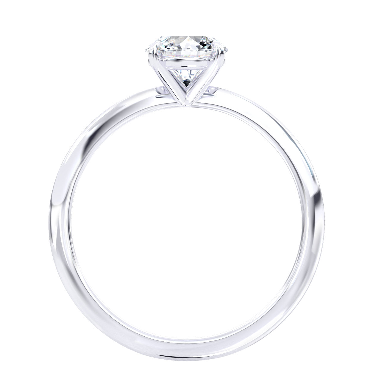 Charlotte engagement ring in white gold