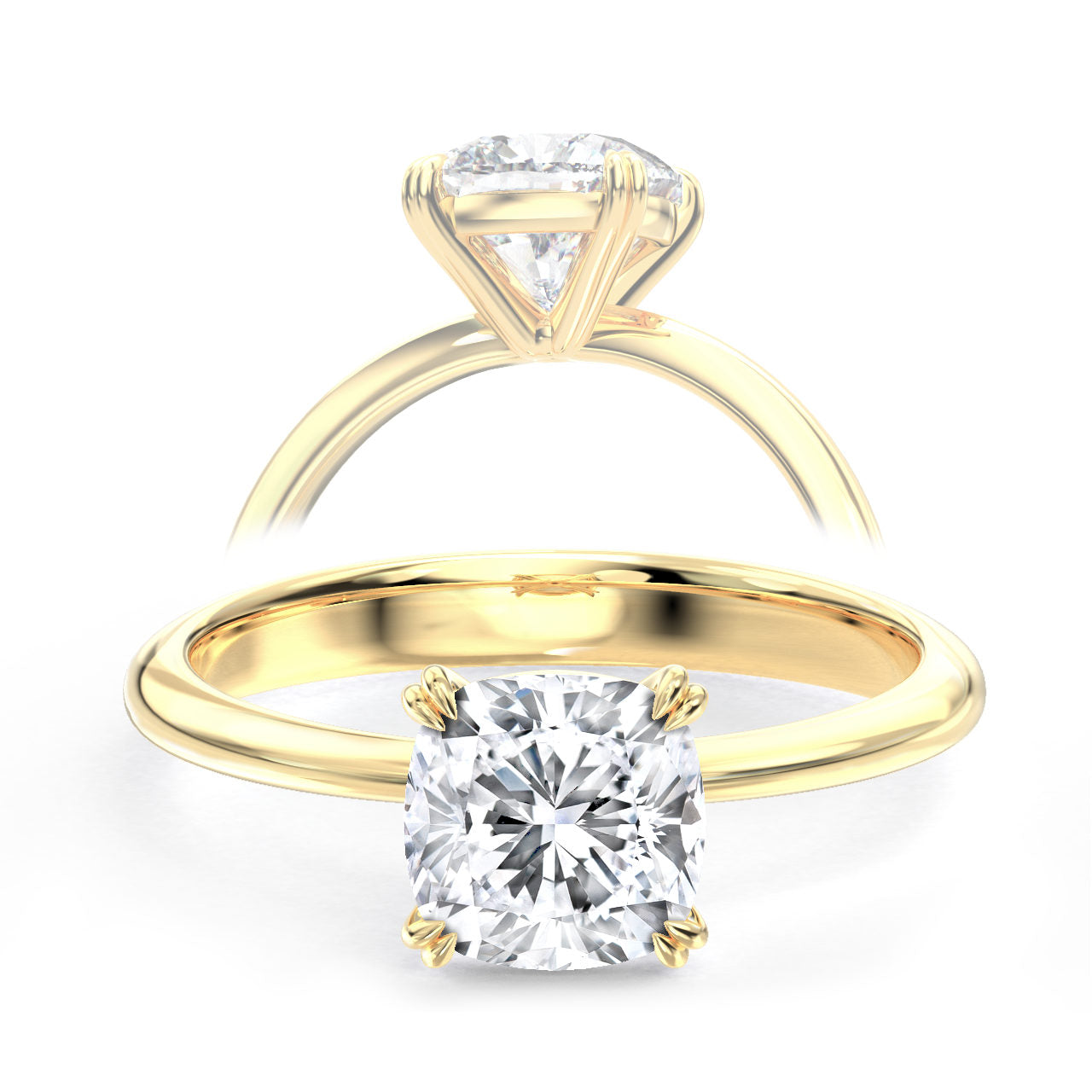 Isla engagement ring in yellow gold