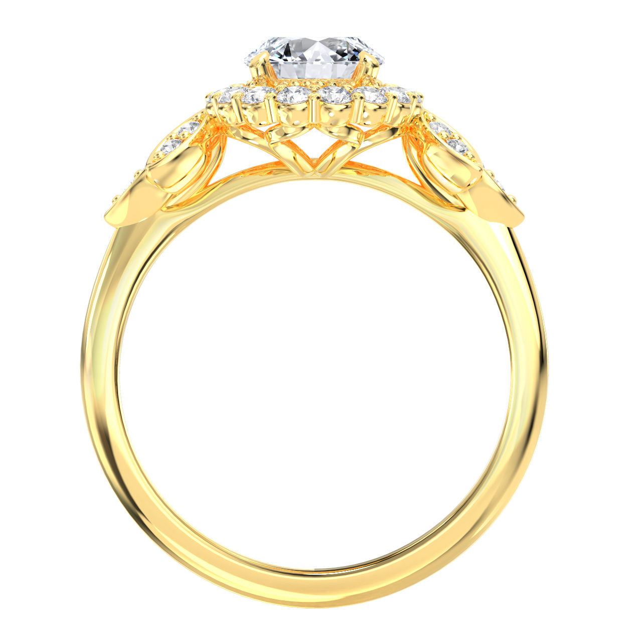 Emilia engagement ring in yellow gold