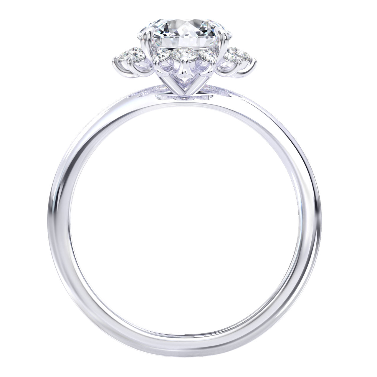Darlene engagement ring in white gold