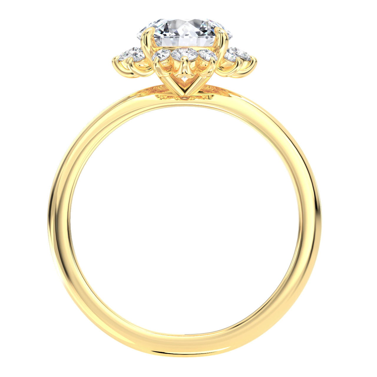 Darlene engagement ring in yellow gold