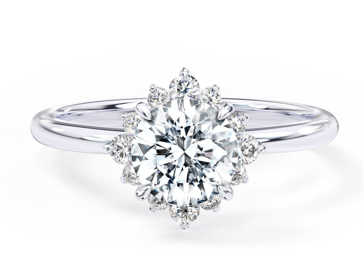 Darlene engagement ring in white gold